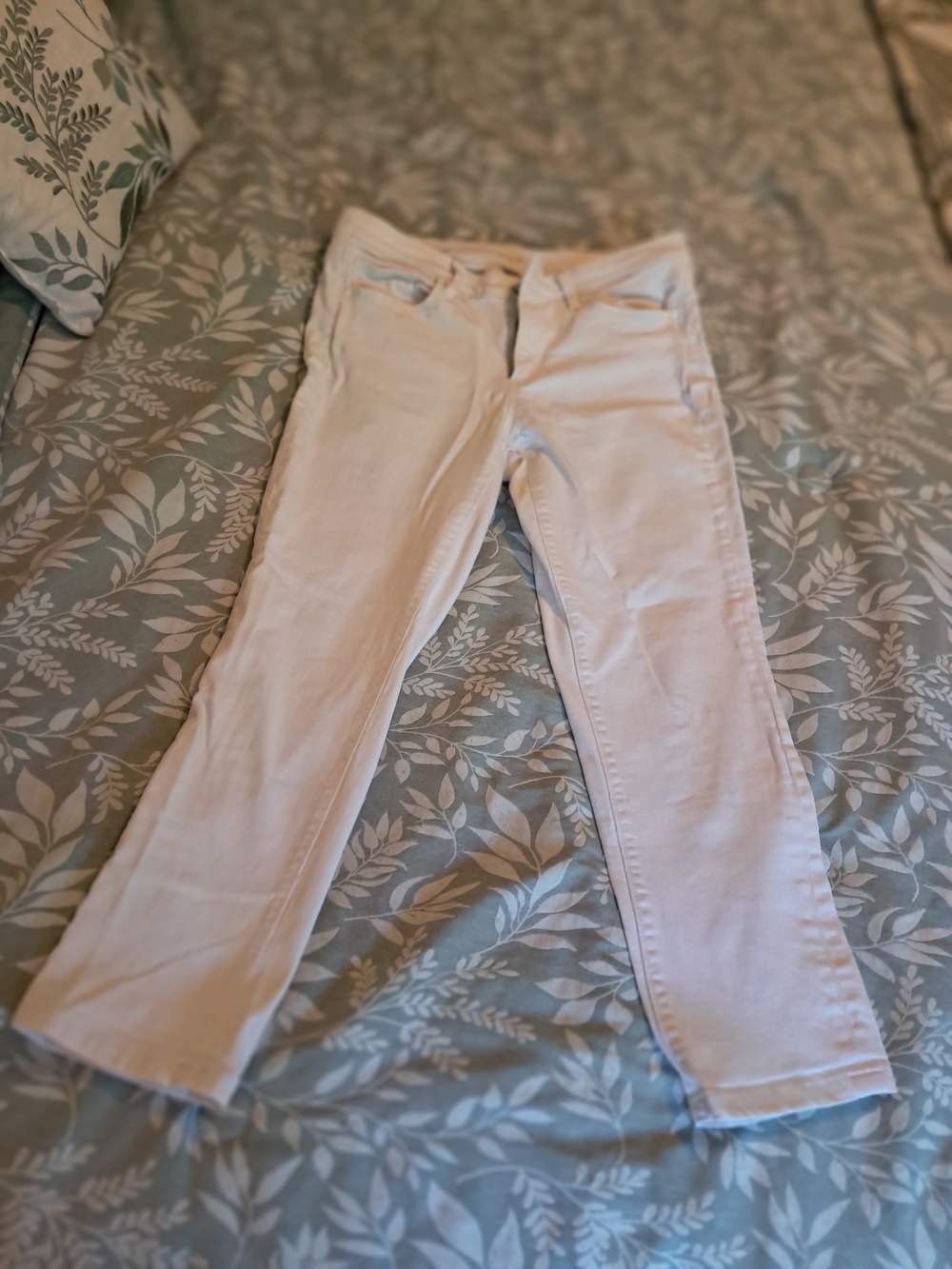 LOFT Women's White Skinny Crop Jeans Size 6P